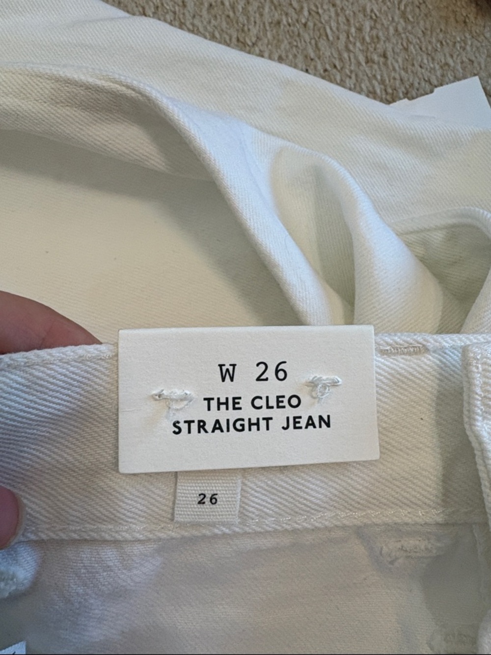 NWT - Madewell Cleo Straight Jean - White - Picture 11 of 13